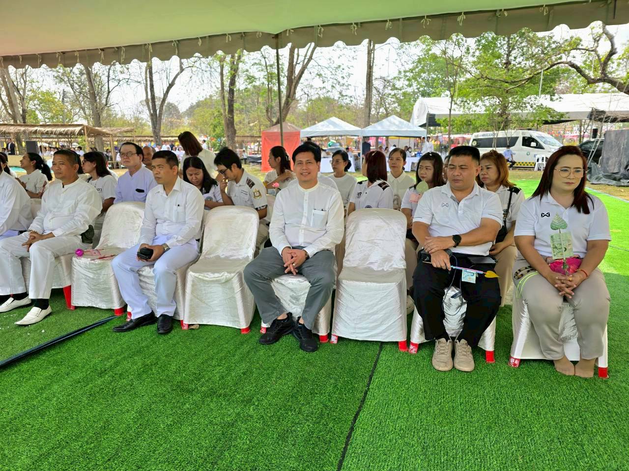 title - วันที่ 24 กุมภาพันธ์ 2569 นายวิทูล ประดิษฐบุญ พร้อมด้วย เจ้าหน้าที่ ส.ป.ก.ปราจีนบุรี เข้าร่วมพิธีบวงสรวงงานเทศกาลมาฆปูรมีศรีปราจีน ครั้งที่ 40